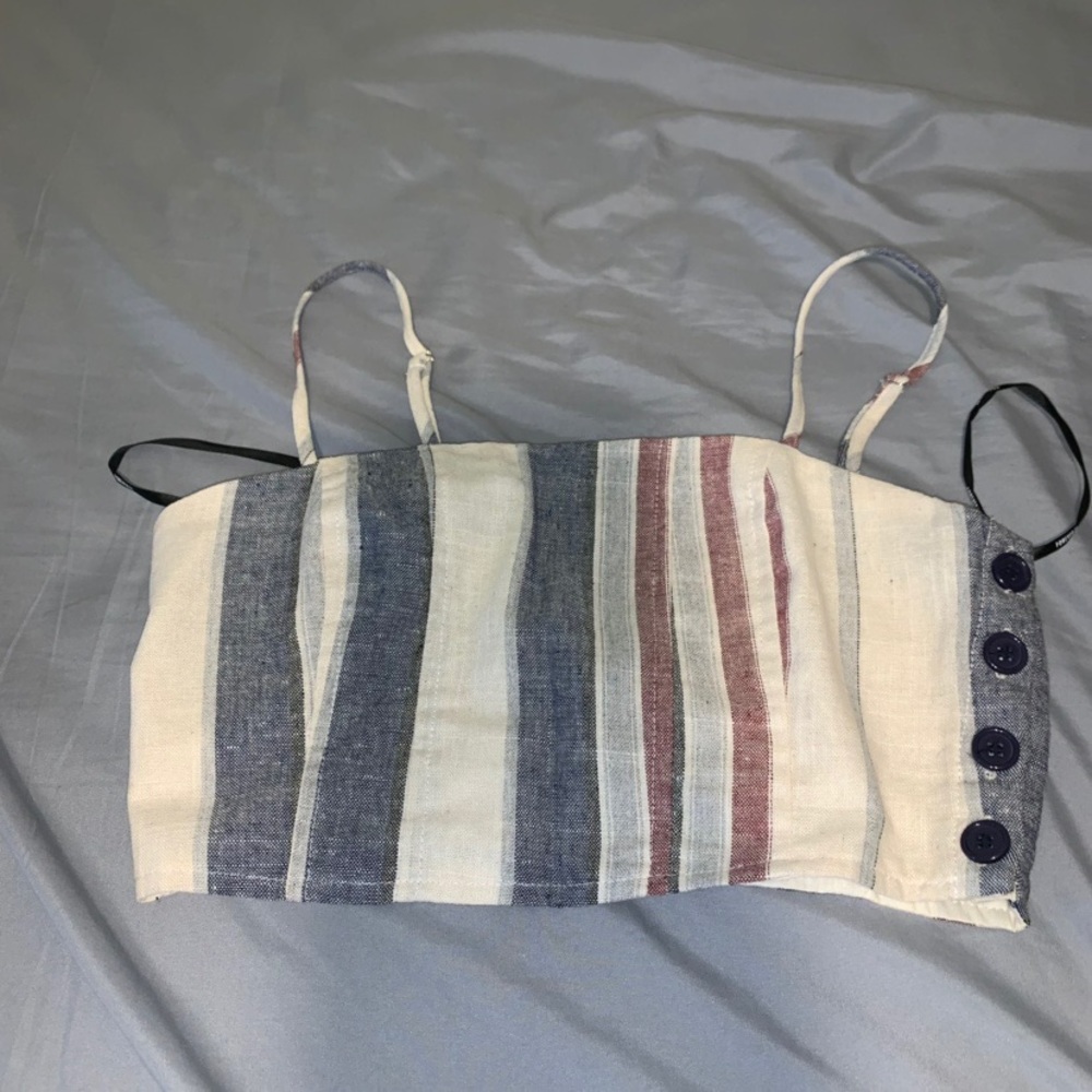 striped crop top